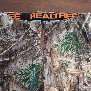 Realtree Men‘s pants XL 40/42 Plants Camouflage Hunting Cargo Elastic Waistband